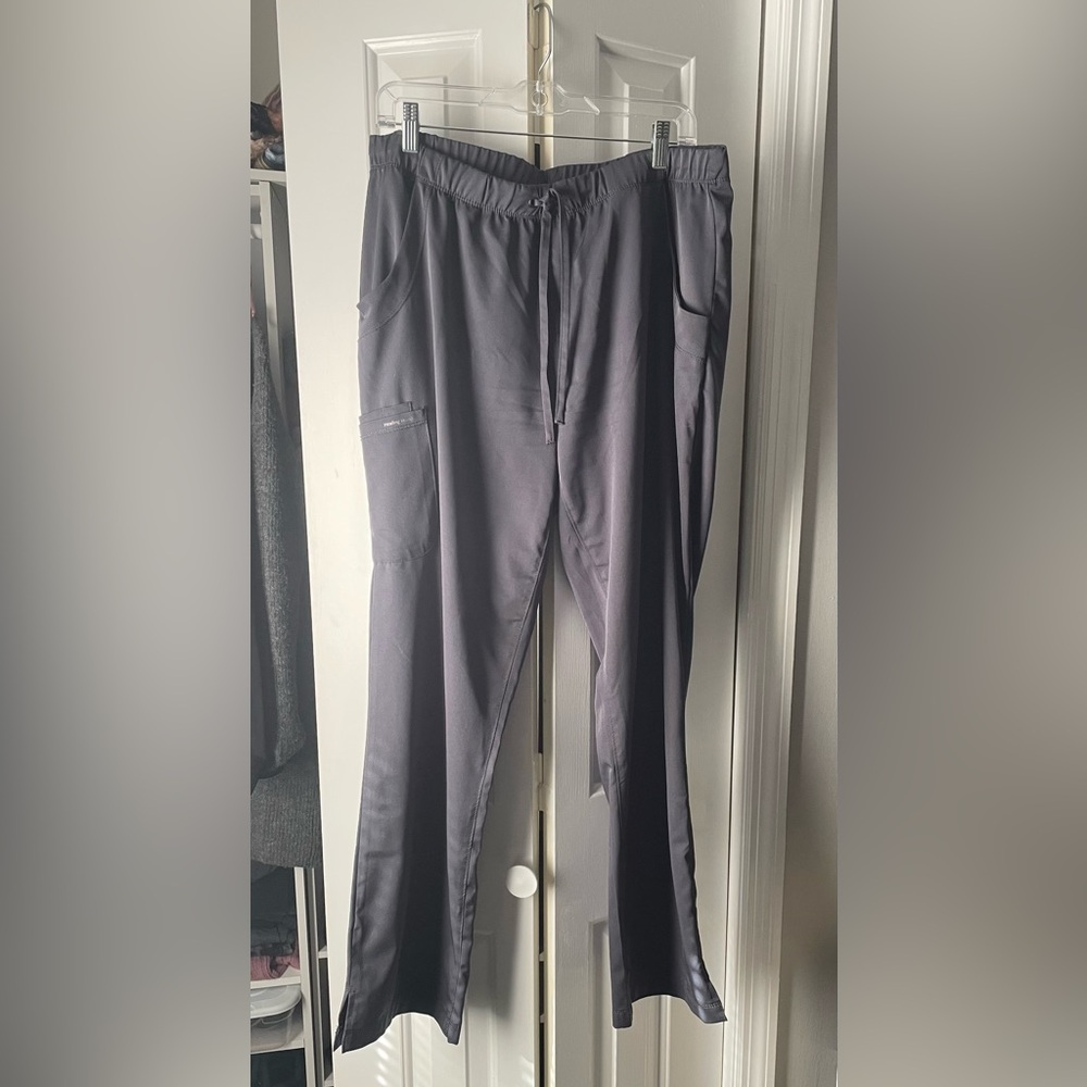 Healing Hands scrub pants, pewter, L